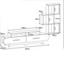 Hanah Home Flora S - Mueble de TV Nogal y Blanco